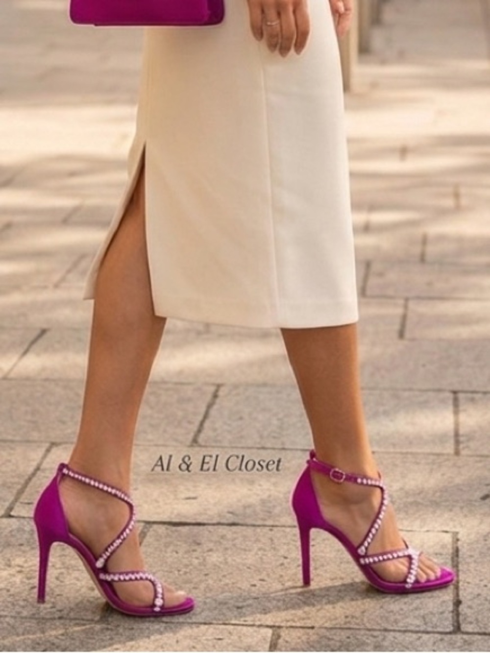 Dee Ocleppo Fiji Pink Crystal Strappy Heels 8 New With Box